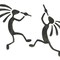 Kokopellis Wall Stencil | 3171 by Designer Stencils | Reusable Stencils for Painting |